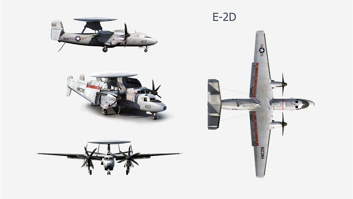 CG wallpaper vojenská letadla #20 - 1366x768