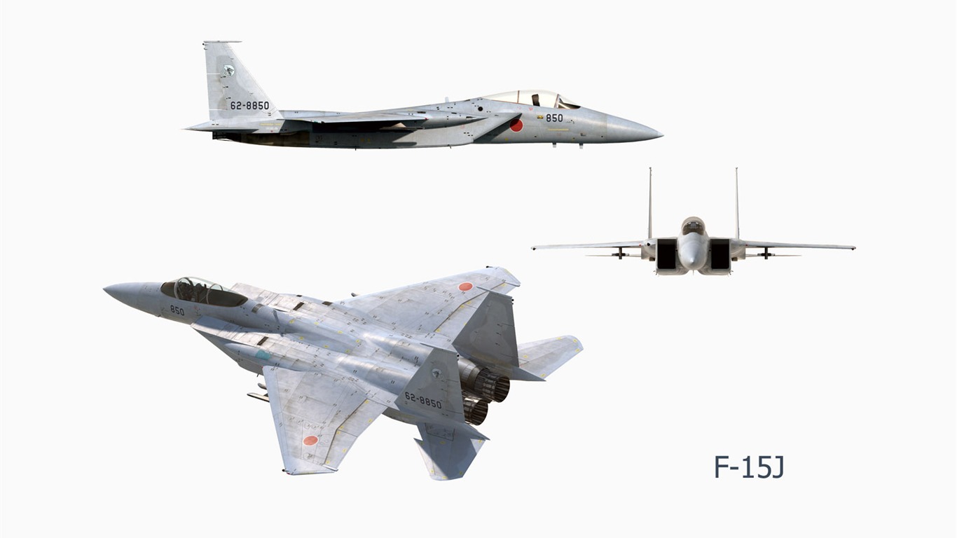 CG wallpaper vojenská letadla #22 - 1366x768