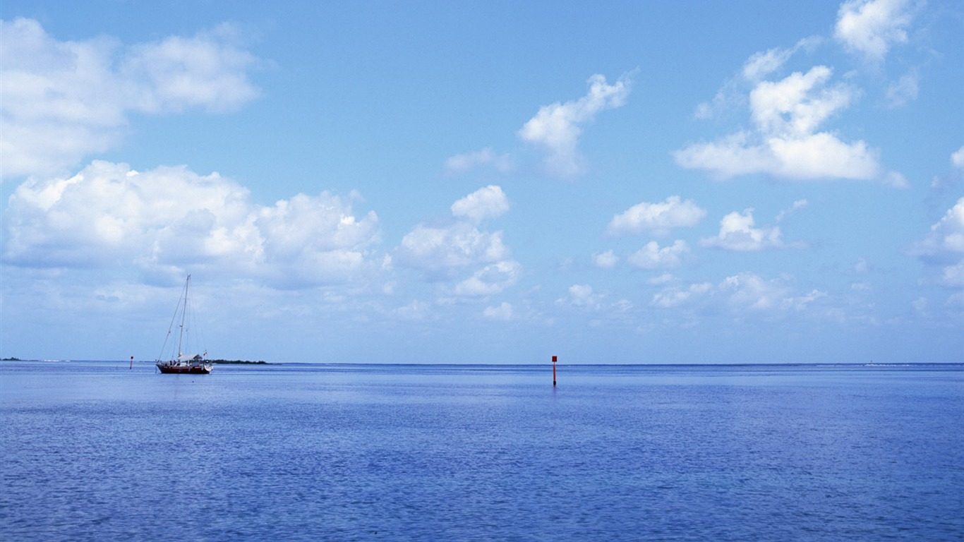 Fonds d'écran paysage de plage (4) #15 - 1366x768