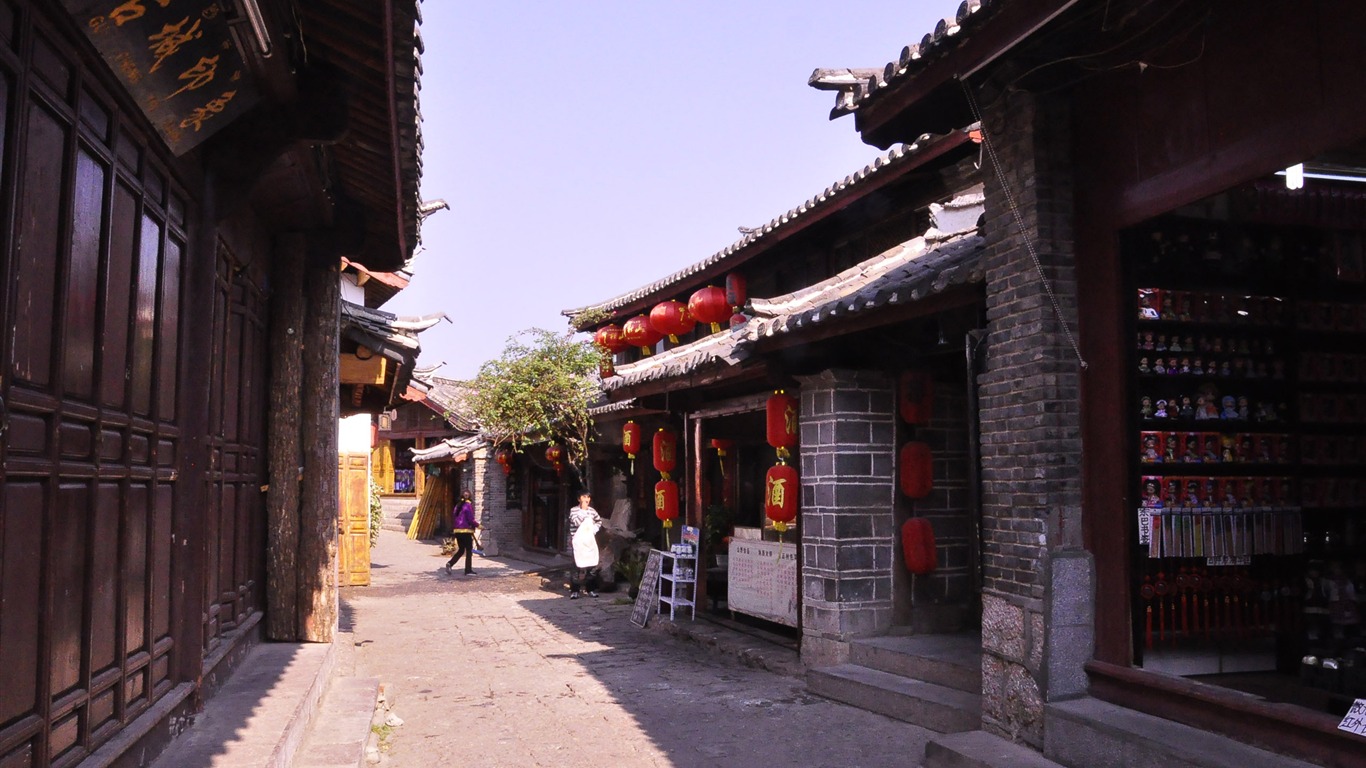 Lijiang ancient town atmosphere (1) (old Hong OK works) #32 - 1366x768