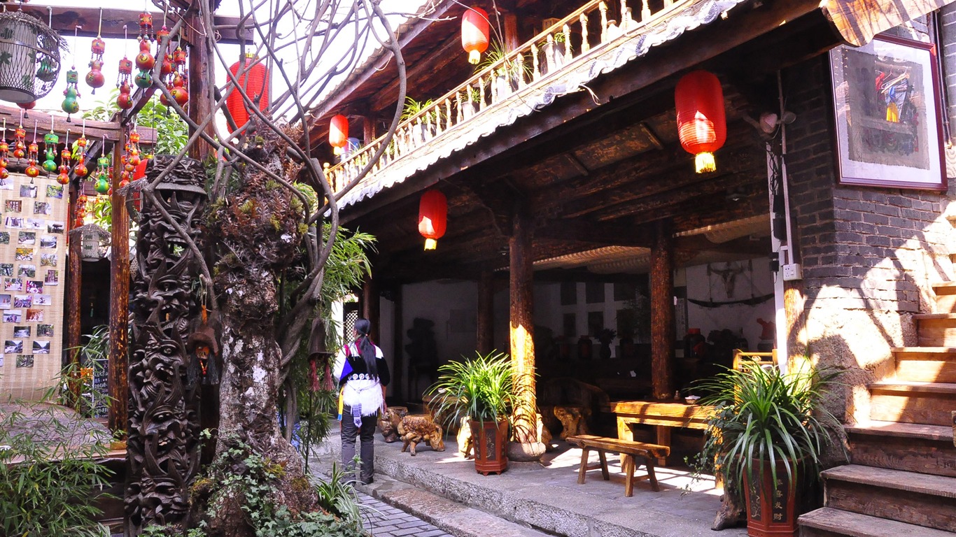 Lijiang ancient town atmosphere (1) (old Hong OK works) #36 - 1366x768