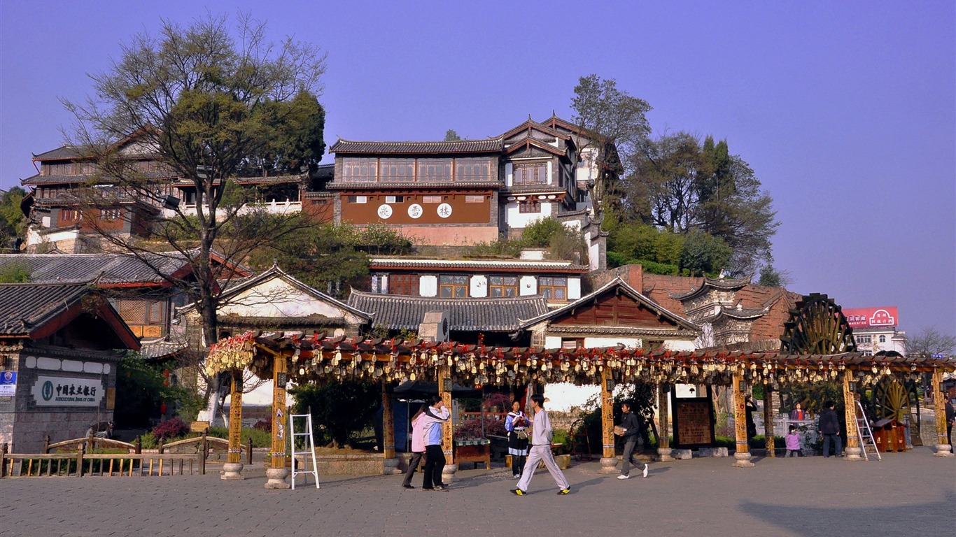 Lijiang ancient town atmosphere (2) (old Hong OK works) #7 - 1366x768