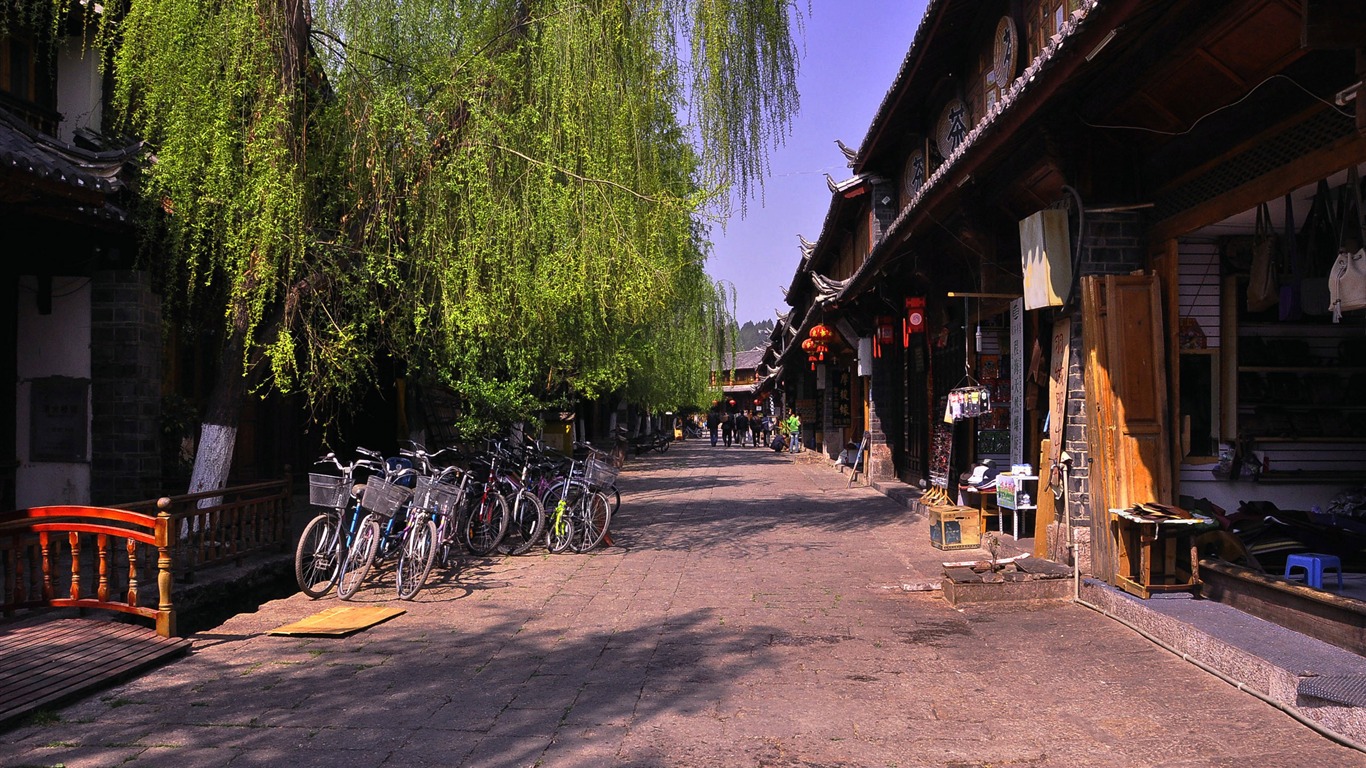 Lijiang ancient town atmosphere (2) (old Hong OK works) #21 - 1366x768