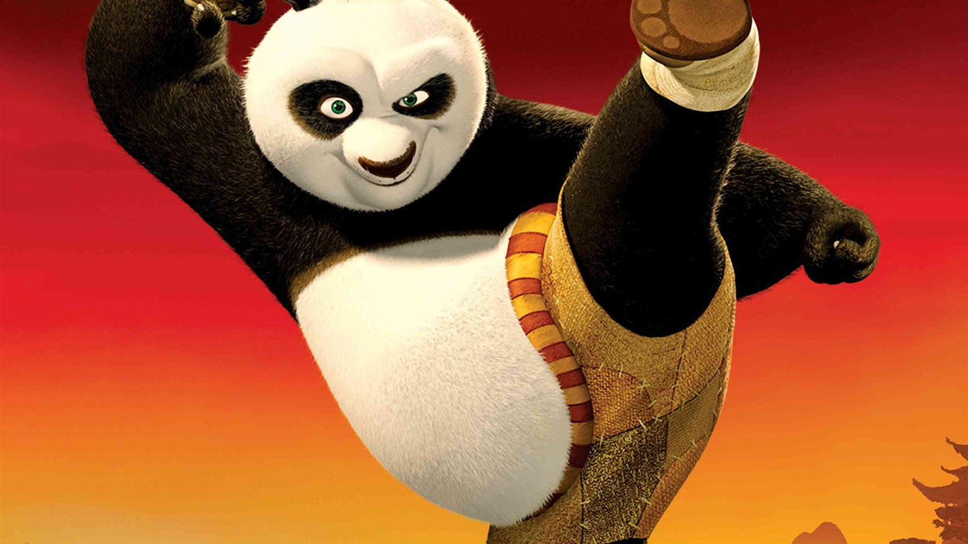 Kung Fu Panda HD обои #2 - 1366x768