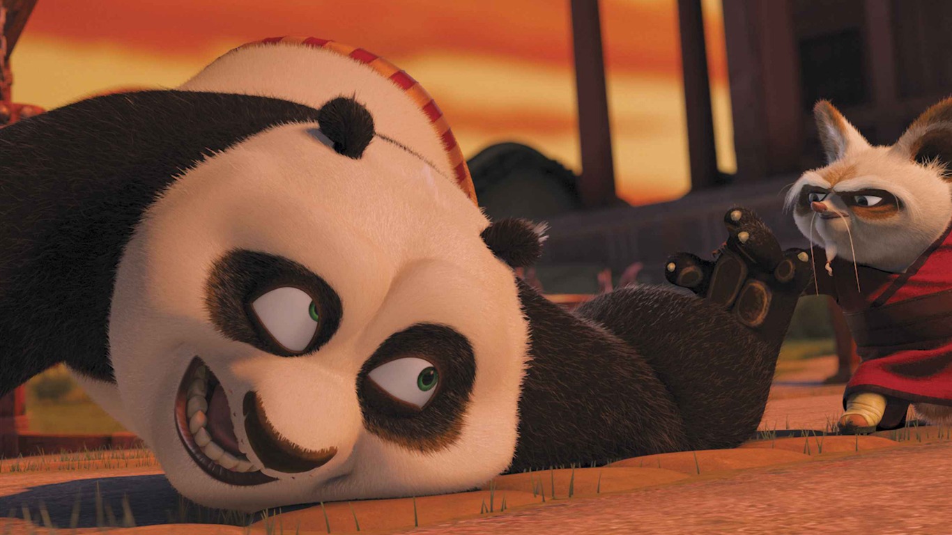 Kung Fu Panda HD обои #9 - 1366x768