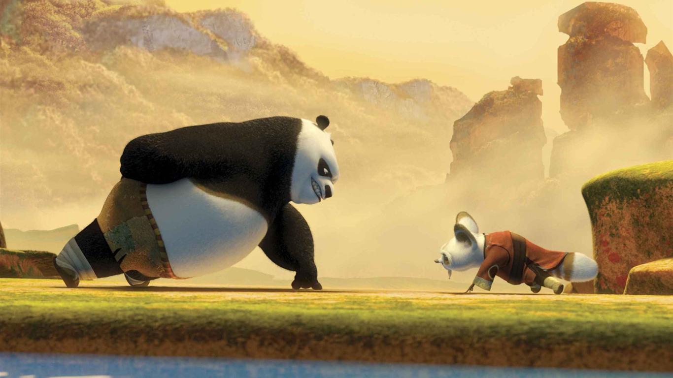 Kung Fu Panda HD обои #14 - 1366x768