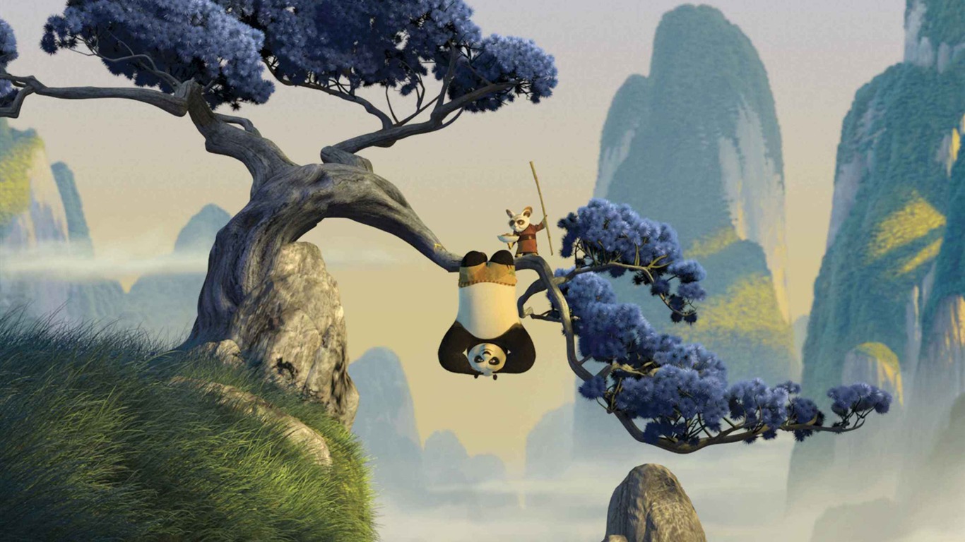 Kung Fu Panda HD обои #15 - 1366x768