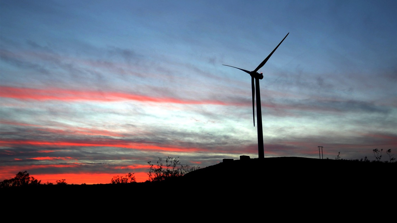 Wind Power fond d'écran (1) #2 - 1366x768