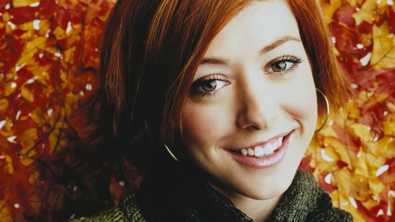 Alyson Hannigan 艾麗森·漢妮根 美女壁紙 #6 - 1366x768