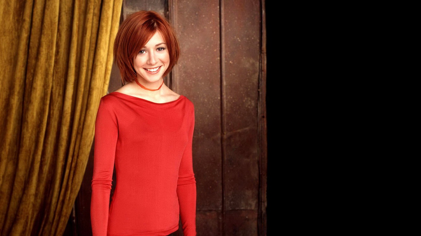 Alyson Hannigan beautiful wallpaper #17 - 1366x768