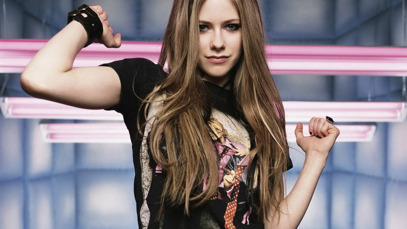 Avril Lavigne beau fond d'écran (3) #14 - 1366x768