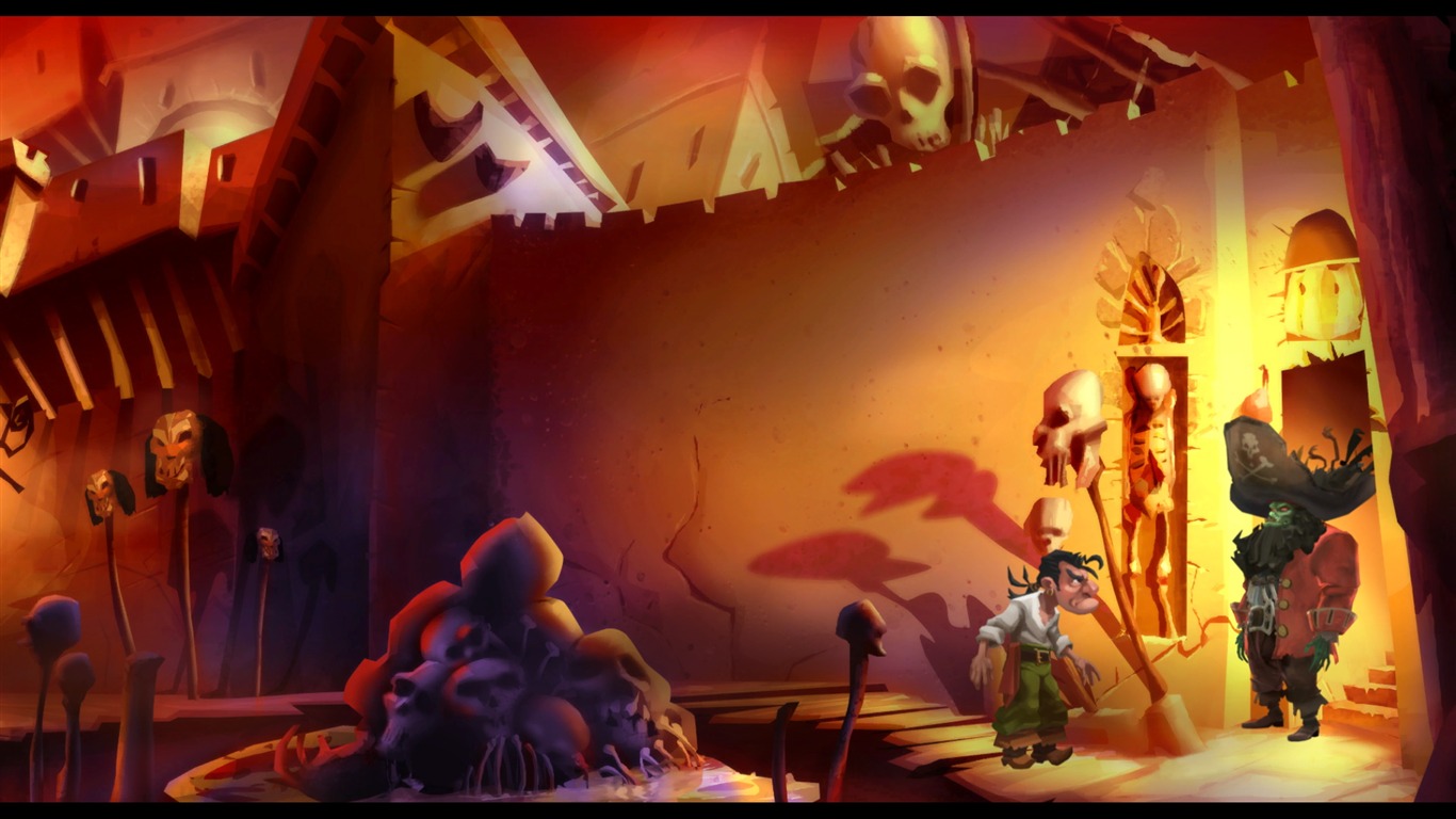 Monkey Island game wallpaper #9 - 1366x768