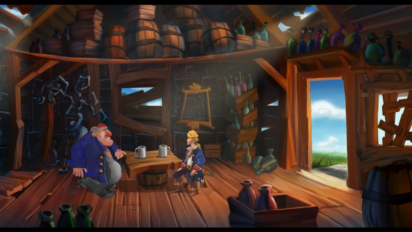 Monkey Island game wallpaper #10 - 1366x768