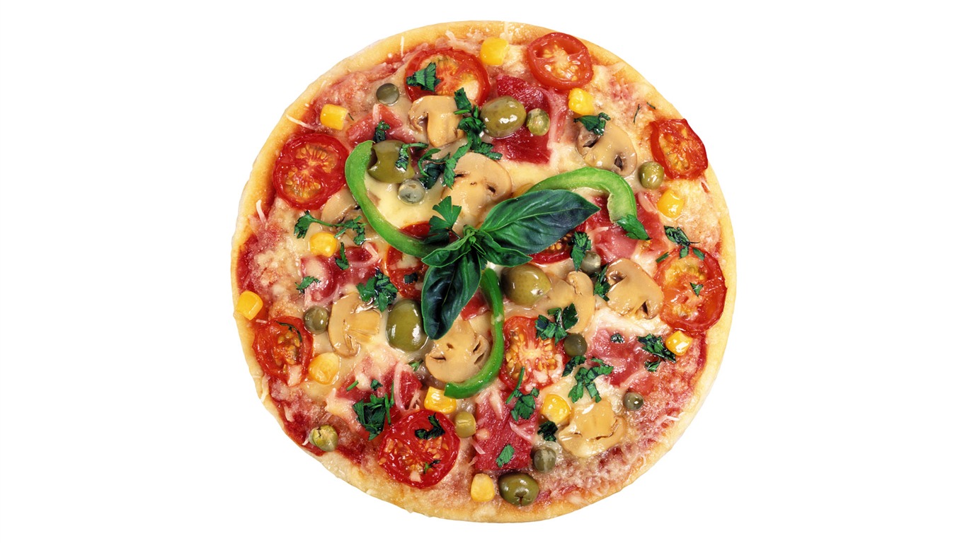 Pizza Jídlo tapety (3) #3 - 1366x768