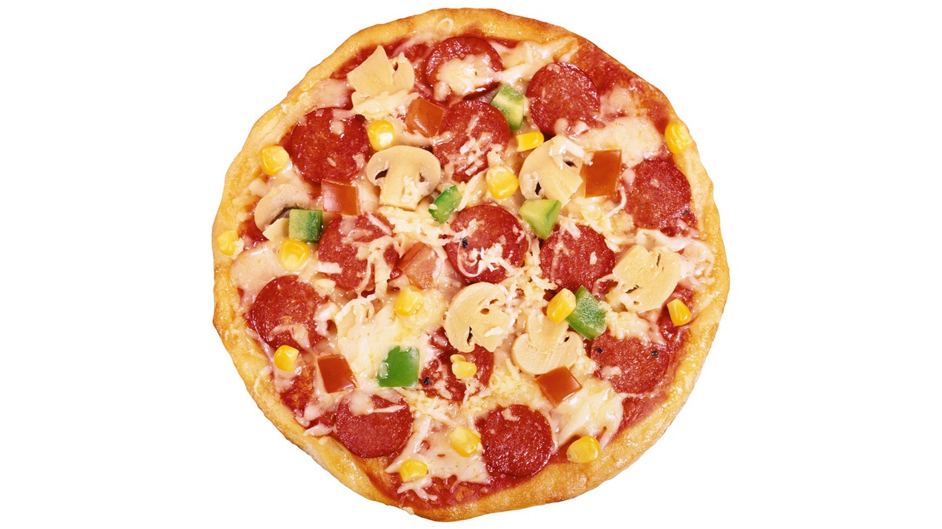 Pizza Jídlo tapety (3) #5 - 1366x768