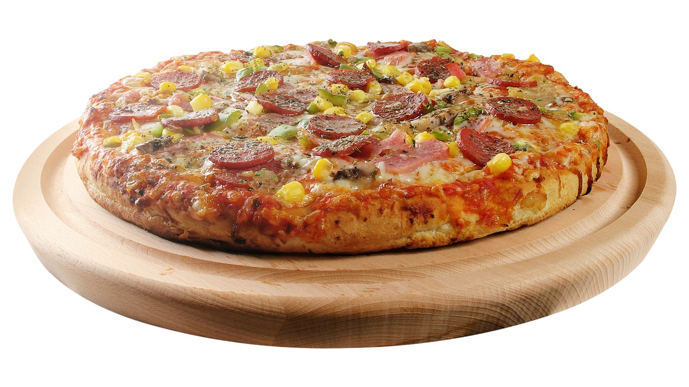 Pizza Jídlo tapety (3) #14 - 1366x768