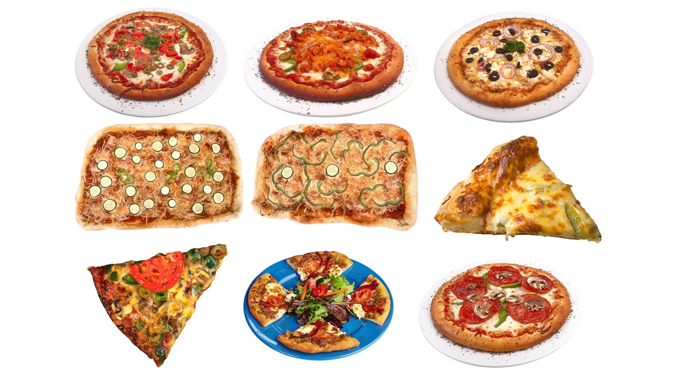 피자 식품 월페이퍼 (3) #17 - 1366x768