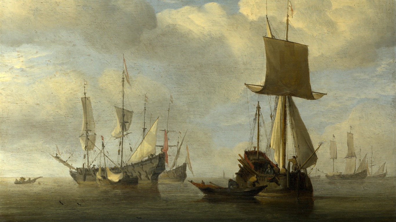 伦敦画廊帆船 壁纸(二)5 - 1366x768