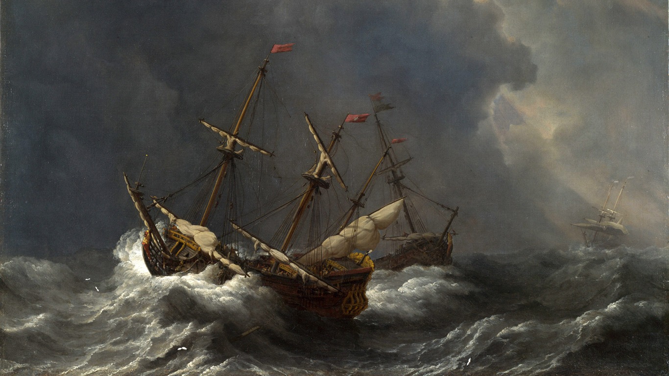 伦敦画廊帆船 壁纸(二)9 - 1366x768
