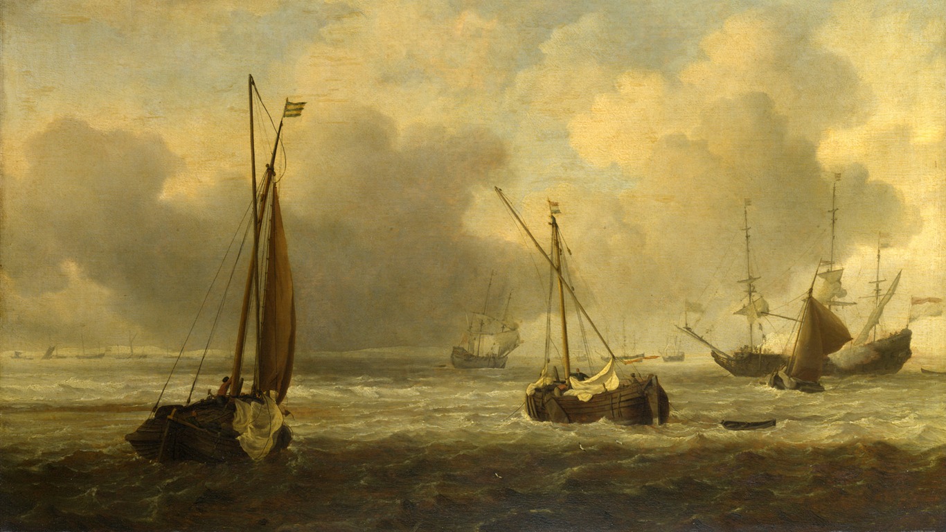 伦敦画廊帆船 壁纸(二)10 - 1366x768