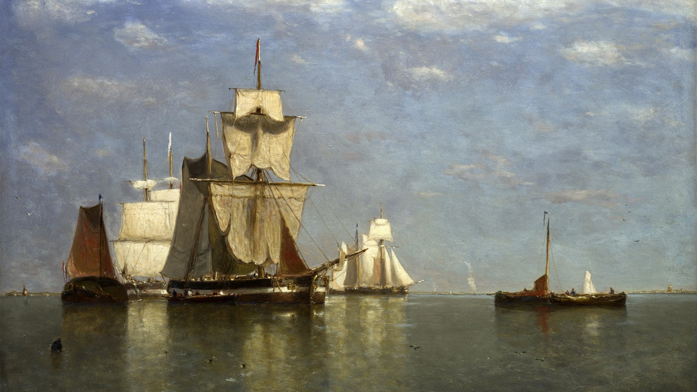 伦敦画廊帆船 壁纸(二)11 - 1366x768