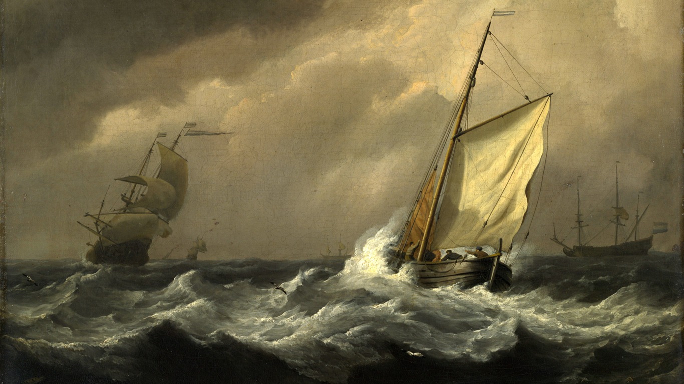 伦敦画廊帆船 壁纸(二)14 - 1366x768