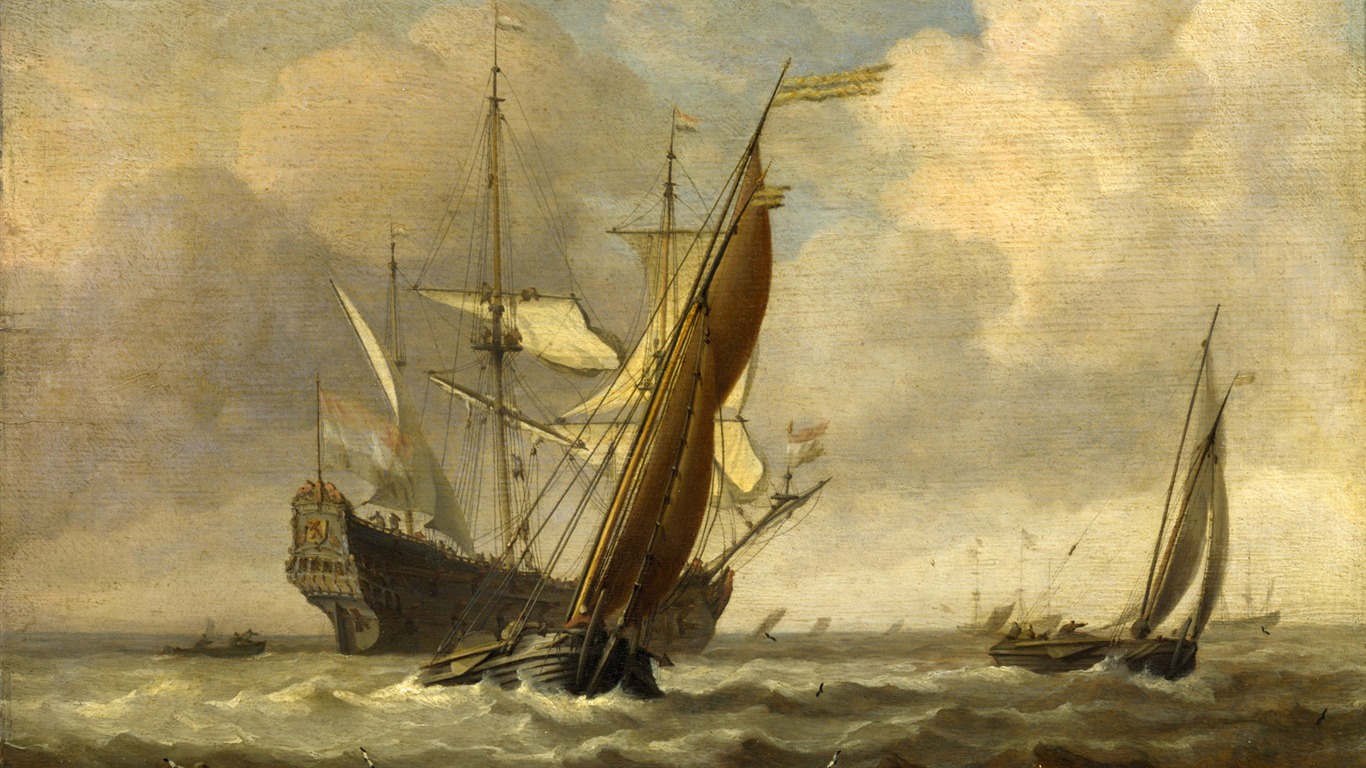 伦敦画廊帆船 壁纸(二)19 - 1366x768