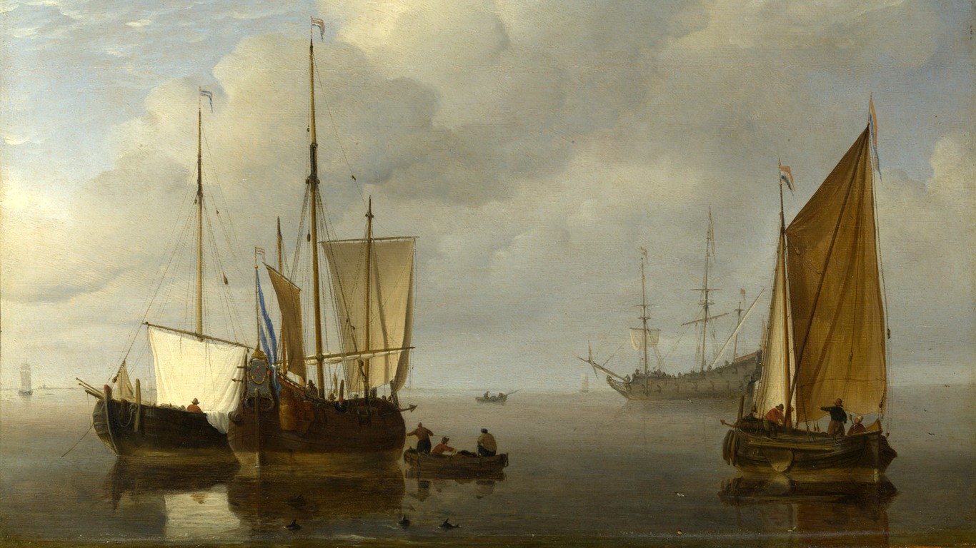 伦敦画廊帆船 壁纸(二)20 - 1366x768