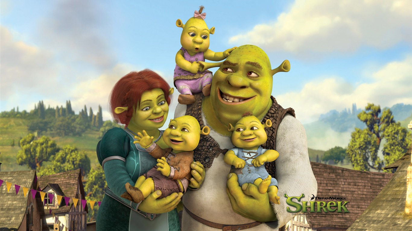 Shrek Forever After écran HD #1 - 1366x768