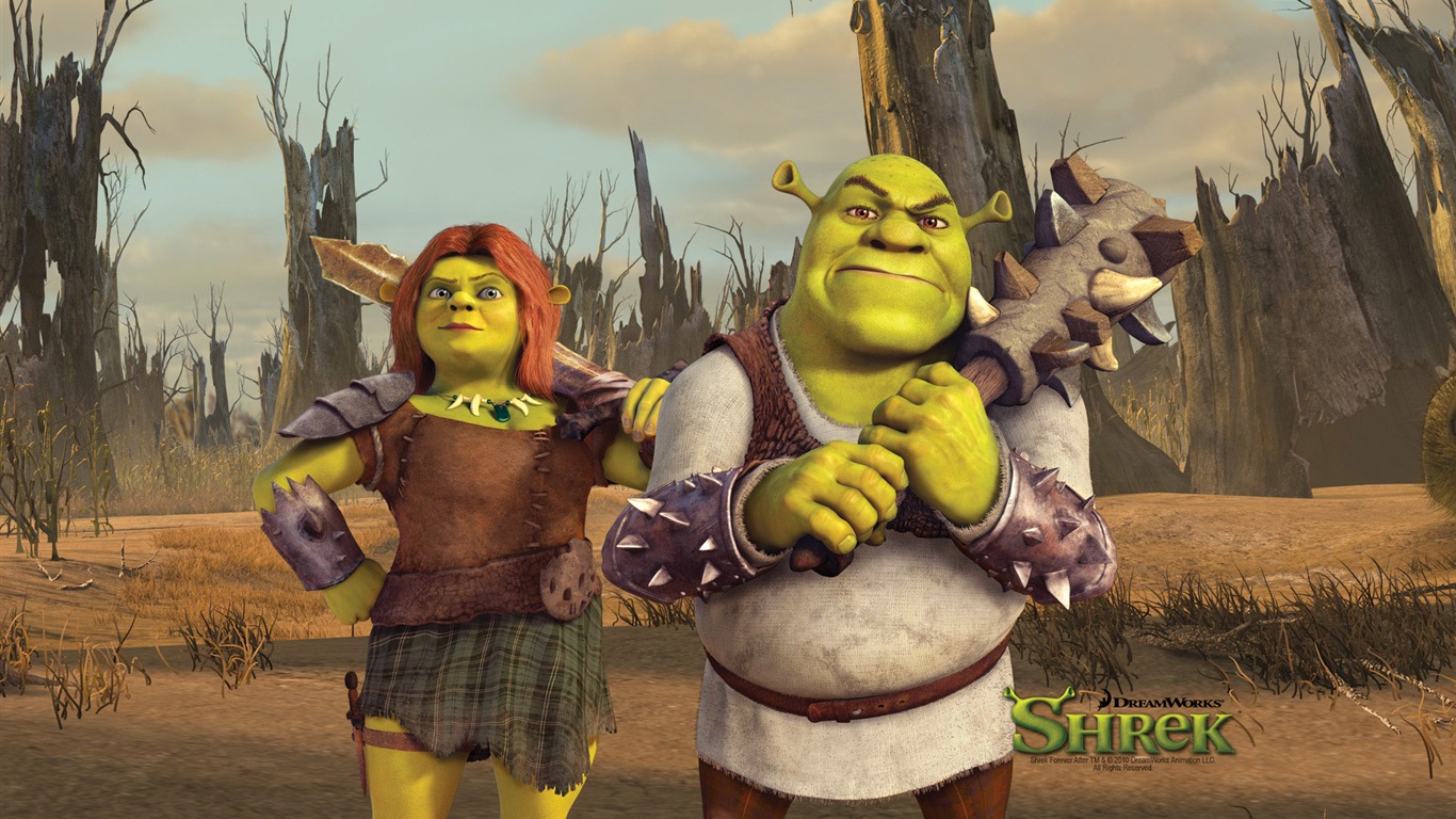Shrek Forever After 怪物史莱克4 高清壁纸3 - 1366x768