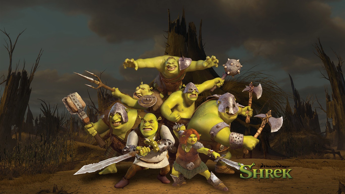 Shrek Forever After 怪物史莱克4 高清壁纸10 - 1366x768