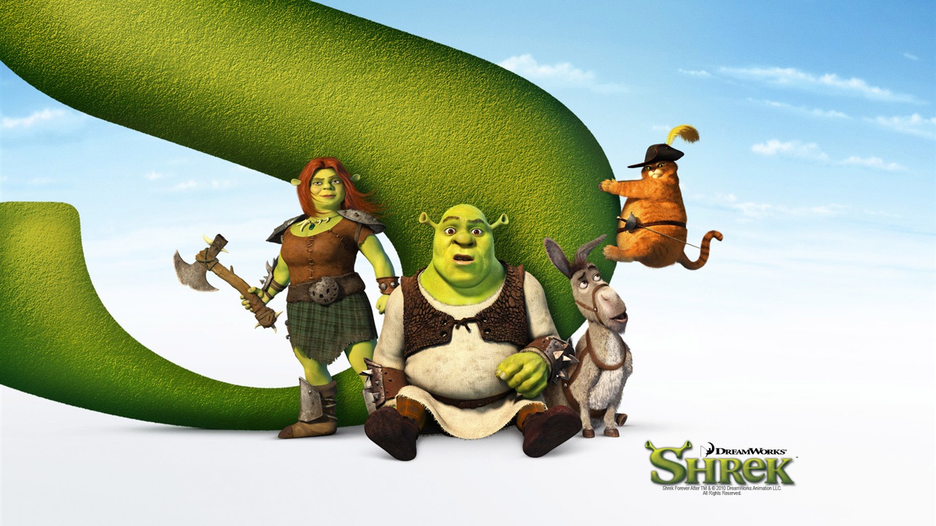 Shrek Forever After 怪物史莱克4 高清壁纸16 - 1366x768