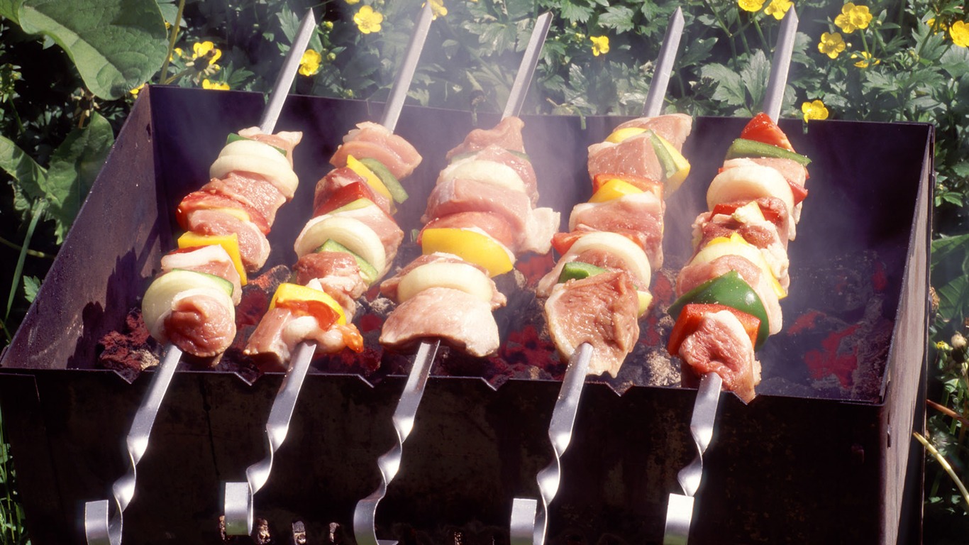 Delicious barbecue tapety (4) #5 - 1366x768