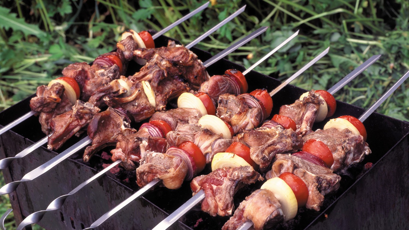 Delicious barbecue tapety (4) #13 - 1366x768