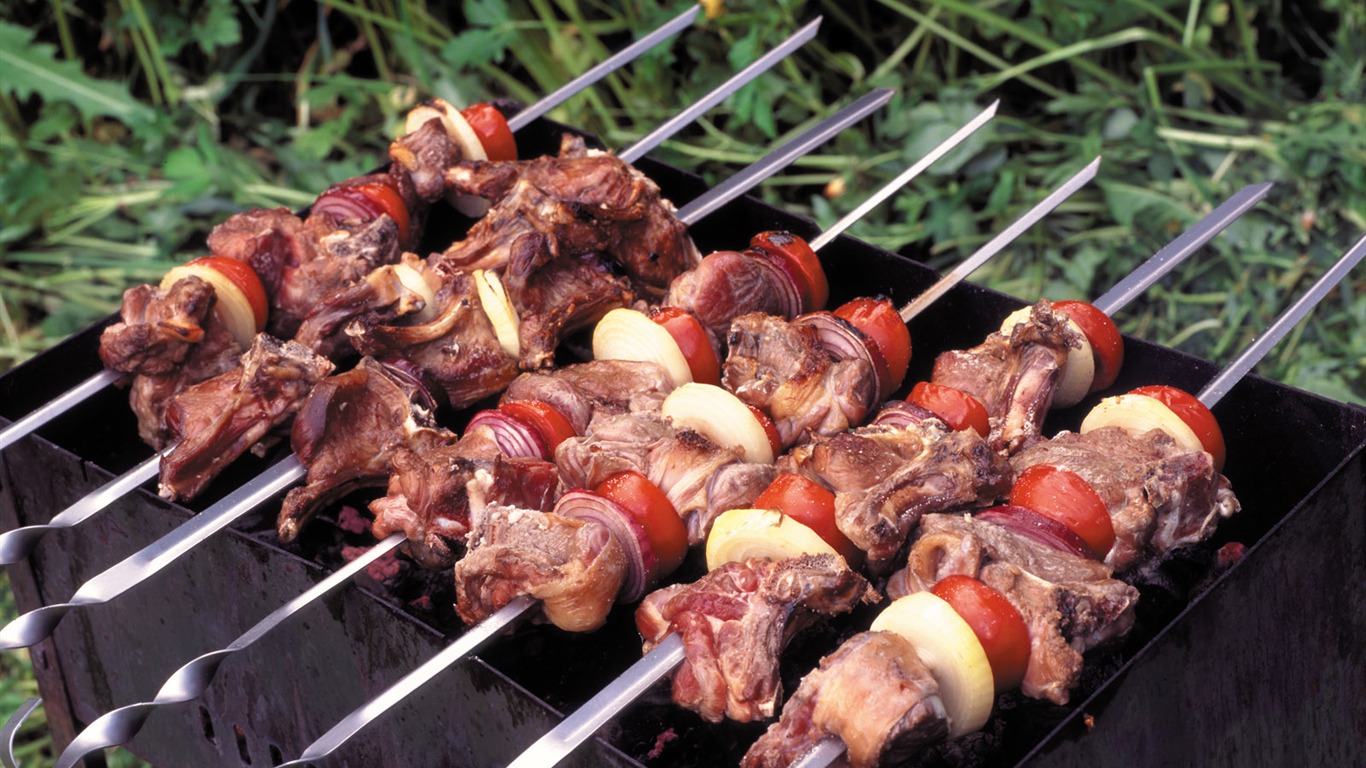 Delicious barbecue wallpaper (4) #13 - 1366x768