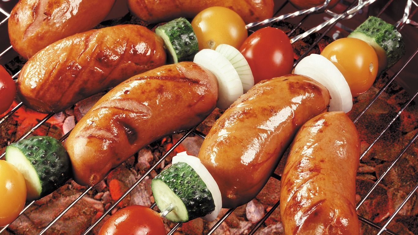 Delicious barbecue tapety (5) #10 - 1366x768