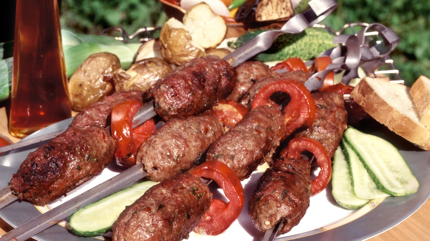 Delicious barbecue tapety (5) #12 - 1366x768