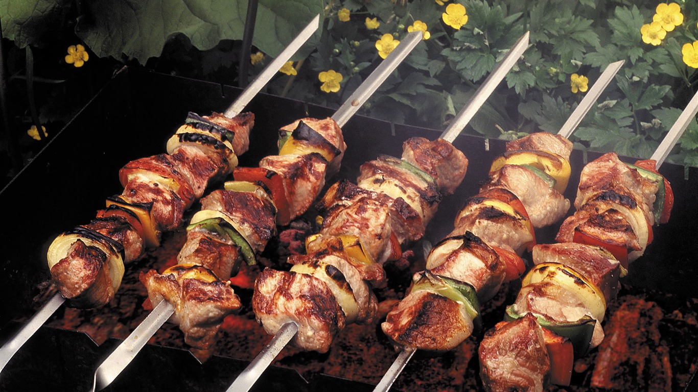 Delicious barbecue tapety (5) #18 - 1366x768