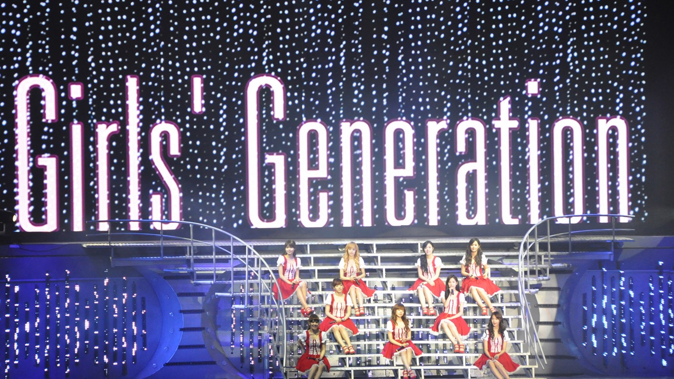 Girls Generation fondos de escritorio de concierto (2) #9 - 1366x768