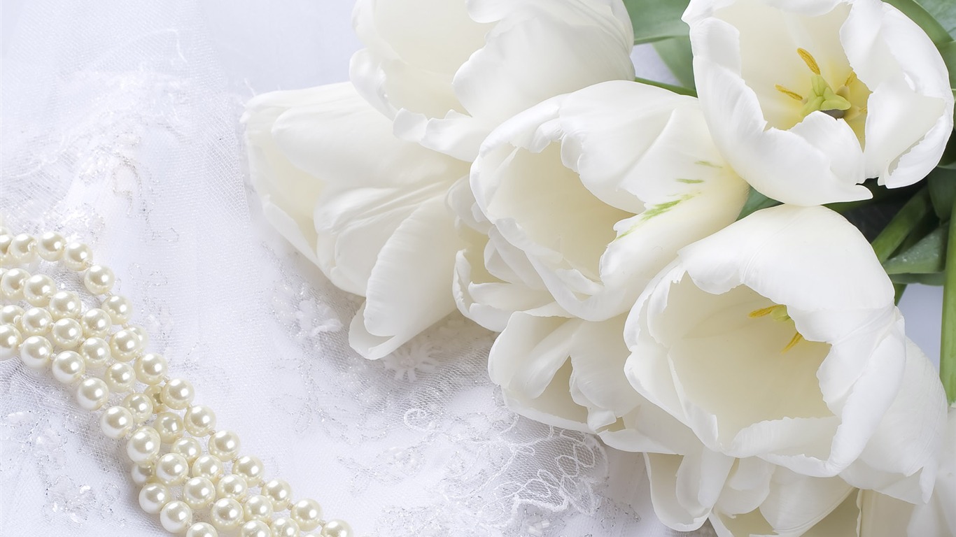 결혼식과 꽃 벽지 (1) #3 - 1366x768
