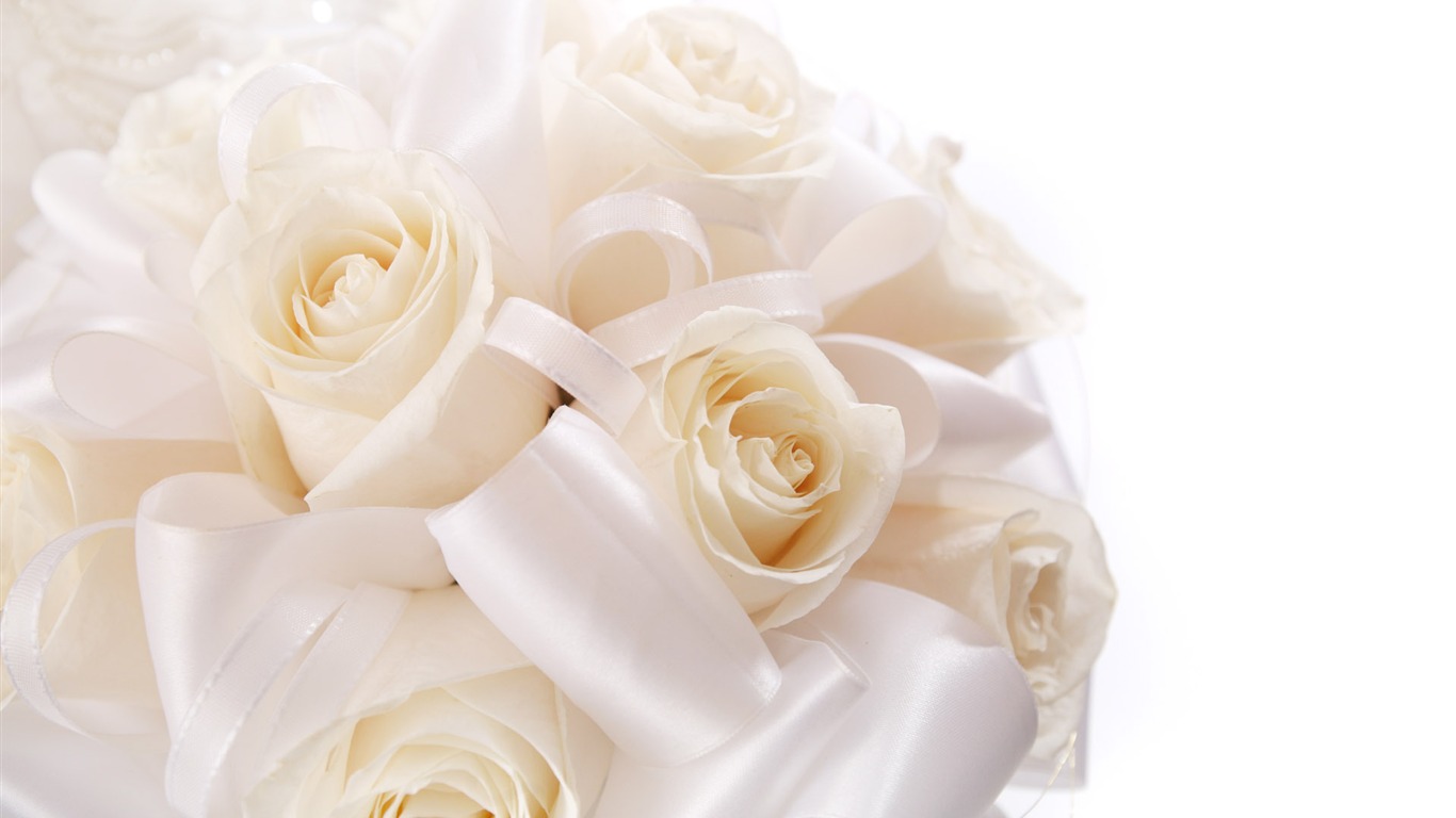 Weddings and Flowers wallpaper (1) #4 - 1366x768