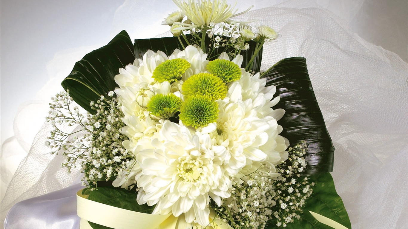 Svatby a květiny tapety (1) #10 - 1366x768
