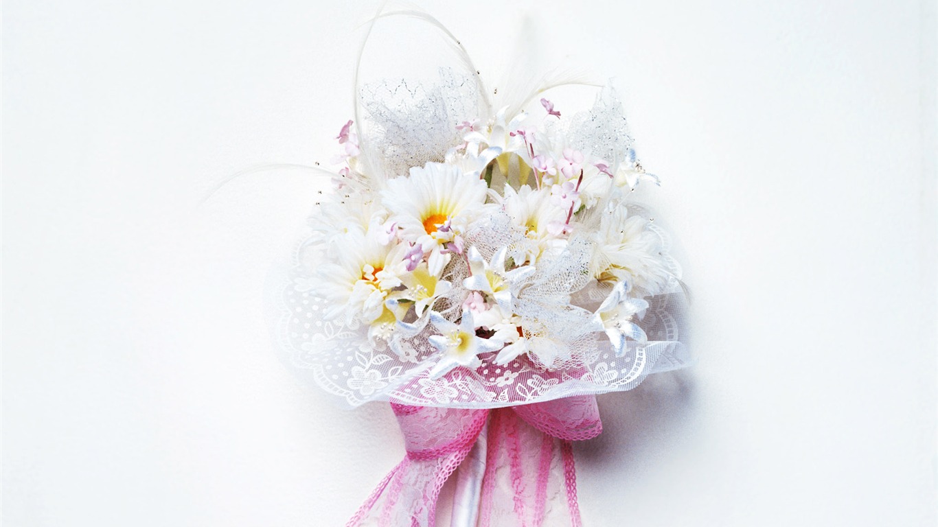 Svatby a květiny tapety (1) #15 - 1366x768