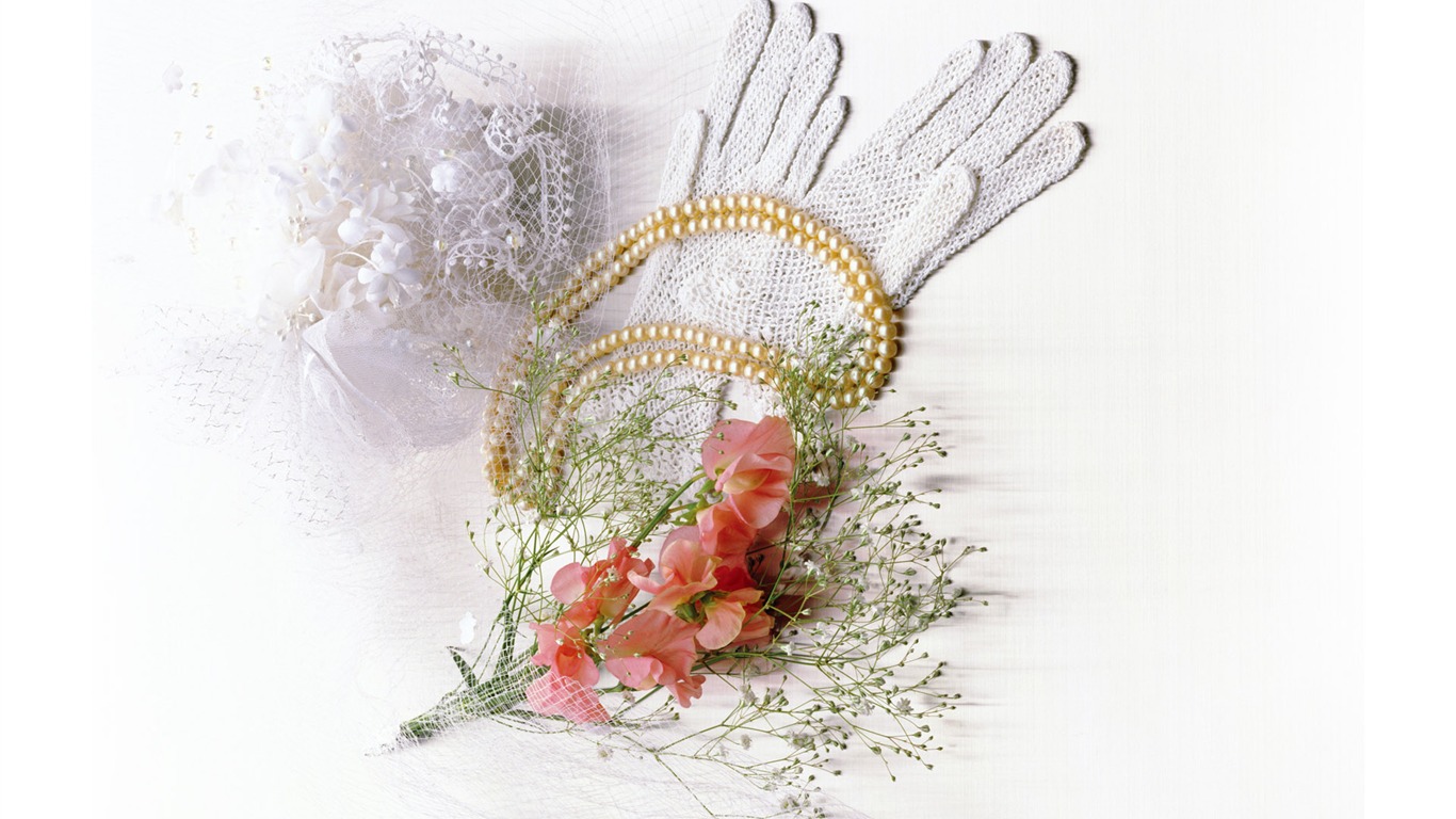 Svatby a květiny tapety (1) #18 - 1366x768