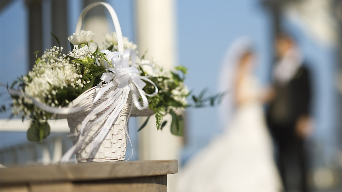 결혼식과 꽃 벽지 (1) #20 - 1366x768