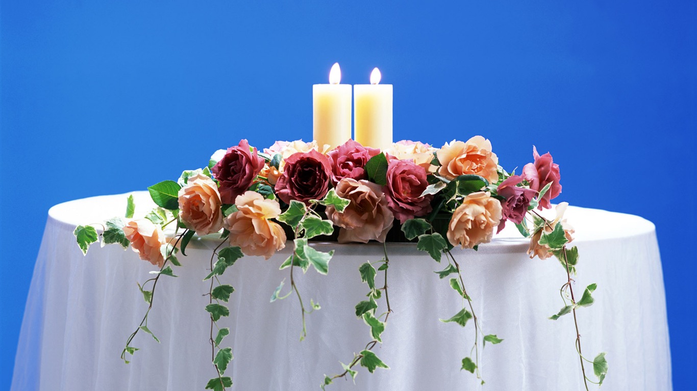결혼식과 꽃 벽지 (2) #13 - 1366x768