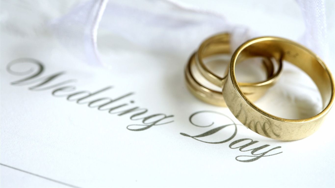 ウェディングや結婚指輪の壁紙 (1) #15 - 1366x768