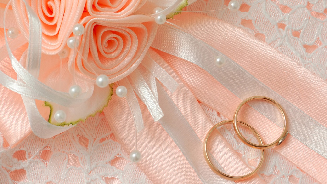 Svatby a svatební prsten tapety (2) #7 - 1366x768