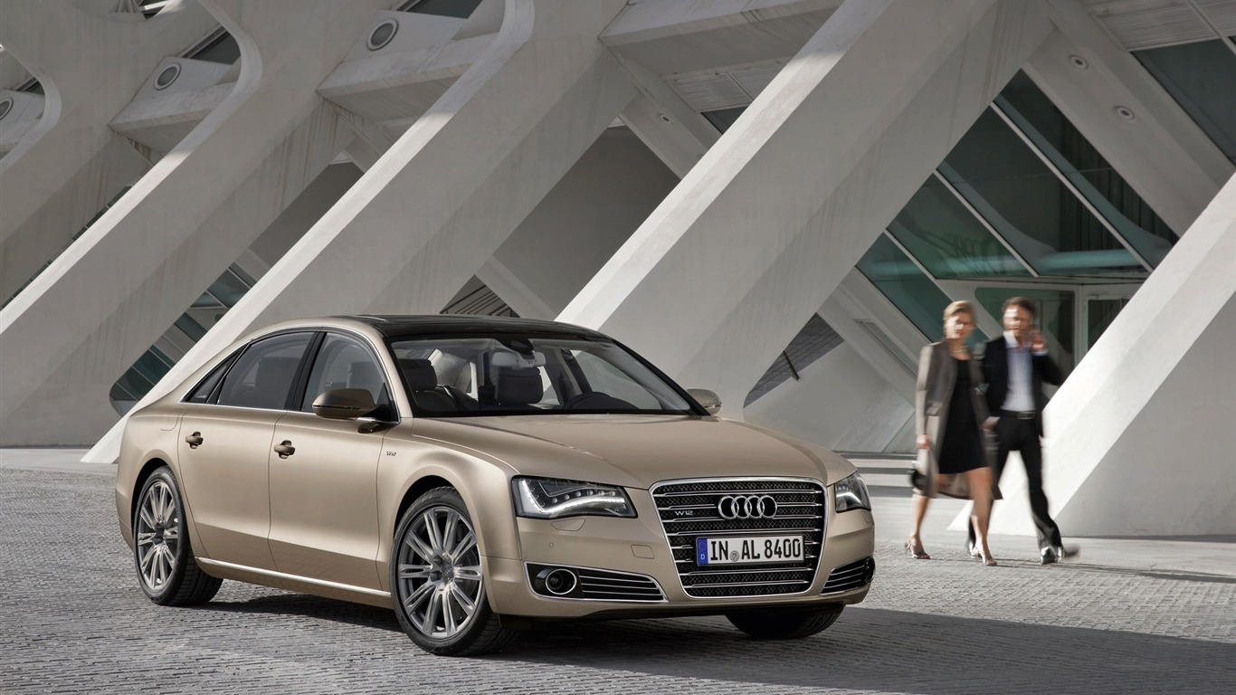 Audi A8 L W12 Quattro - 2010 HD tapetu #10 - 1366x768