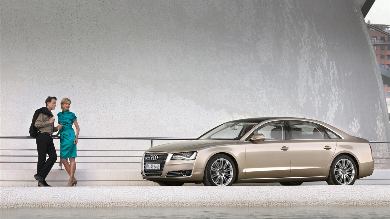 Audi A8 L W12 Quattro - 2010 HD tapetu #13 - 1366x768